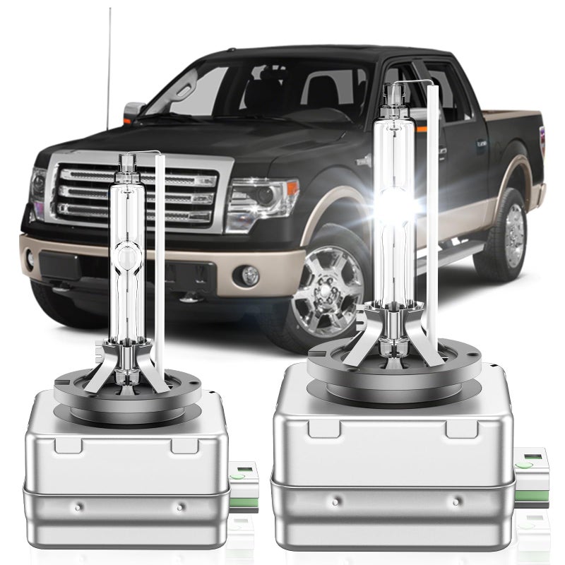SENROBO Fit for Ford 2013 2014 F150 20132019 Flex Edge Escape Titanium D3S HID Headlight Bulbs 350 Brightness High Low Beam Xenon Light Bulb 6000K Cool White Plug and Play Pack of 2